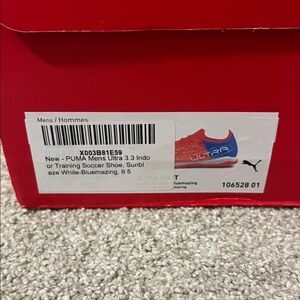 PUMA Ultra 3.3 Soccer Shoes in Red and Blue